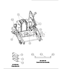 Bad Boy Revolt - Bad Boy Stand-On Mower (2020) DECK HEIGHT LEVER ASSEMBLY (CONT.)
