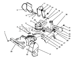 Toro 38170 - Toro CCR Powerlite Snow Thrower (SN: 069000001 - 069999999) (1996) Chute Assembly