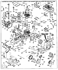 Tecumseh HM80-155331N - Tecumseh Engine Engine Parts List #1
