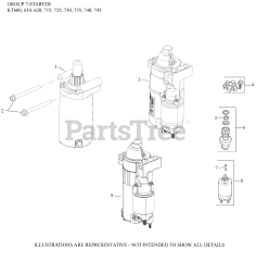 Kohler KT735-3036 - Kohler 7000 Series Engine, Made for MTD, 24hp, 17.9kW 07 Starting
