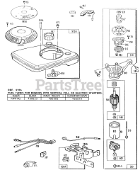 Briggs & Stratton 111707-3048-01 - Briggs & Stratton Vertical Engine FuelTank,Controls,ElectStart