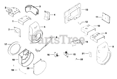 Kohler K301-47742 - Kohler K-Series Engine, Made for Wheel Horse, 12hp, 9kW Baffles And Shroud 2-10-183 (TP-2097)