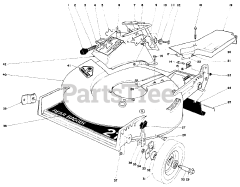 Toro 10500 - Toro 21" Rear Bagging Walk-Behind Mower (SN: 001000001 - 001999999) (1981) Housing Assembly