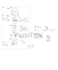Briggs & Stratton 44T877-0018-B1 - Briggs & Stratton Vertical Engine Carburetor, Fuel Supply