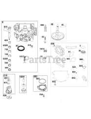 Briggs & Stratton 44N677-0033-B1 - Briggs & Stratton Vertical Engine Sump Group