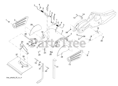 Husqvarna DRT 900 (960930008-02) - Husqvarna Rear-Tine Tiller (2009-04) Tine Shield