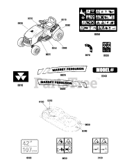 Massey Ferguson MF 2000 (2691221-00) - Massey Ferguson Lawn Tractor, 22hp Briggs & Stratton