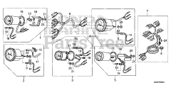 Honda BF250 A XXCA (BBJJ) - Honda Marine Engine, Made in Japan (SN: BBJJ-8000001 - BBJJ-9999999) METER KIT