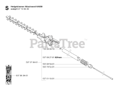 Husqvarna HA 850 - Husqvarna Hedge Trimmer Attachment (SN: 20070100001 - 20090900000) CUTTING EQUIPMENT 2