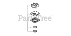 Honda BF130 A2 XA (BZBE) - Honda Marine Engine, Made in Japan (SN: BZBE-1300001 - BZBE-1400000) WATER PUMP IMPELLER KIT