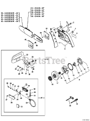 Echo CS-8000 - Echo Chainsaw (Type 1E) (Original Version) Clutch, Cutting Attachment, Chain Brake