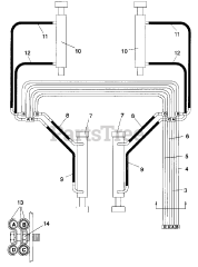 Cub Cadet 416 (590-416-100) - Cub Cadet Loader Hydraulic Circuit