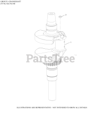 Kohler ZT730-3027 - Kohler Confidant Engine, Made for Excel, 23hp, 747cc 01 CrankShaft