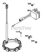 Briggs & Stratton 613777-2215-J1 - Briggs & Stratton Vertical Engine