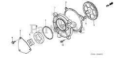 Honda EX5500 K1 A/B (EA1) - Honda Generator, Made in Japan (SN: EA1-1072384 - EA1-1099999) OIL PUMP