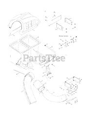 MTD OEM-190-180A - MTD Twin Rear Bagger Assembly (2012)