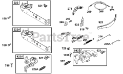 Briggs & Stratton 10C902-2002-E1 - Briggs & Stratton Vertical Engine Controls, Governor Springs, Brakes