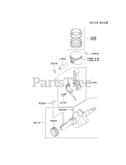 Kawasaki FE120D-CS07 - Kawasaki Engine PISTON/CRANKSHAFT