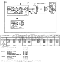 Briggs & Stratton 220707-0640-01 - Briggs & Stratton Vertical Engine Electric Starter and Chart