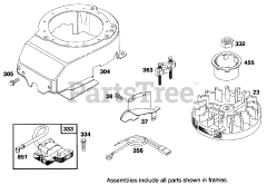 Toro 20908 BC - Toro 48cm Rear Bagging Walk-Behind Mower (SN: 049000001 - 049999999) (1994) Engine Briggs  Stratton Model 127702-0131-01 7