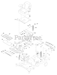 Toro 18740 TE - Toro 122cm Z Master Revolution Zero-Turn Mower (SN: 415162084 - 415299999) Seat Suspension Assembly