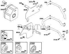 Briggs & Stratton 290447-0375-01 - Briggs & Stratton Horizontal Engine Muffler Grp, Manifolds