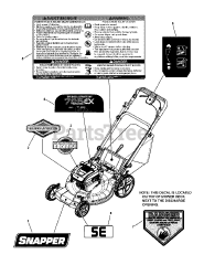 Snapper SPV 22725HW (7800831) - Snapper 22" Walk-Behind Mower, 7.25hp