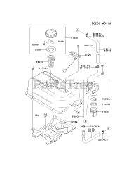 Kawasaki FE250D-CS05 - Kawasaki Engine FUEL-TANK/FUEL-VALVE
