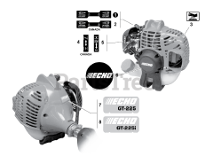 Echo GT-225 - Echo String Trimmer (SN: S96711001001 - S96711999999) Labels