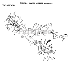 Weed Eater WE RX500 C - Weed Eater Tiller TINE ASSEMBLY