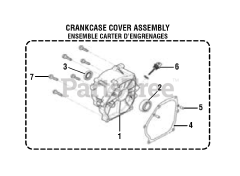 PowerStroke PS 9C3501 A - PowerStroke 3500 Watt Generator General Assembly (CRANKCASE COVER ASSEMBLY)