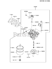 Kawasaki FJ180V-CM23 - Kawasaki Engine CARBURETOR