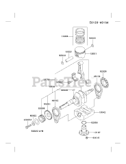 Kawasaki FE250D-AS03 - Kawasaki Engine PISTON/CRANKSHAFT