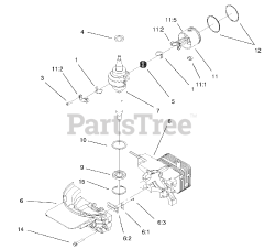 Lawn-Boy 10552 - Lawn-Boy GoldPro Series Walk-Behind Mower (SN: 220000001 - 220999999) (2002) SHORT BLOCK ASSEMBLY NO. 95-7637
