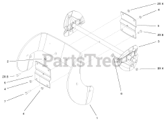 Toro 38518 (CCR 3650) - Toro 20" GTS Snow Thrower (SN: 220000001