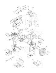 Columbia 10528 PC (31AH6WK3597) - Columbia 28" Snow Thrower (2008) Drive Assembly