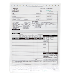 Snapper 273188 Repair Order Form With Laminated Tag