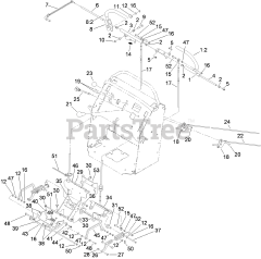 Toro 74550 - Toro 60" GrandStand Stand-On Mower (SN: 310000001 - 310999999) (2010) Control Assembly