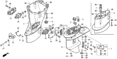 Honda BF30 AY LRSA (BAWS) - Honda Marine Engine, Made in Japan (SN: BAWS-3200001 - BAWS-9999999) EXTENSION CASE