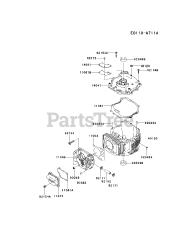 Kawasaki FJ180V-AM01 - Kawasaki Engine CYLINDER/CRANKCASE