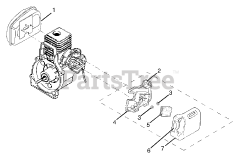 Ryobi RY 70105 - Ryobi String Trimmer Air Box / Muffler Assembly