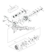 Scag STTII-61V-31DFI - Scag Turf Tiger II 61" Zero-Turn Mower, 31hp Kawasaki (SN: S9200001 - S9299999) (Rev 01) BDP-16A HYDRAULIC PUMP ASSEMBLY WITH COOLING FAN
