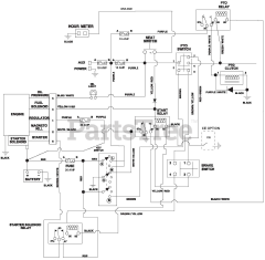Gravely 991121 (Pro-Turn 160) - Gravely Pro-Turn 60" Zero-Turn Mower (SN: 050000 & Above) Wiring Diagram