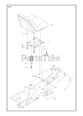 Husqvarna R 216 (967150601) - Husqvarna Swedish Riding Mower (2013) SEAT
