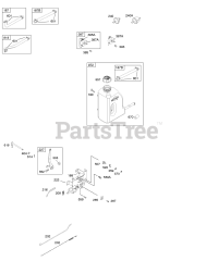 Briggs & Stratton 217707-0391-E1 - Briggs & Stratton Vertical Engine Controls, Fuel Supply