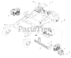Exmark LZX740KC606CA - Exmark 60" Lazer Z X-Series Zero-Turn Mower, Kohler, CARB (SN: 312000000 - 312999999) (2012) Hydraulic Assembly