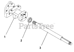 AGCO 2024 D (1693130) - AGCO Garden Tractor, 24.5hp Diesel Axle Housing Service Parts - Peerless Model 2650-007