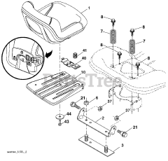 Poulan Pro PB 195H42 LT (960420107-01) - Poulan Pro Lawn Tractor (2009-10)