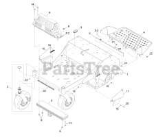 Exmark ARX541CKA30000 - Exmark 30" Stand-On Aerator, Kawasaki FS541V (SN: 402082300 - 404314158) (2018)