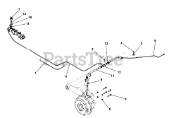 Ariens 996148 - Ariens Contractor 4WD Utility Vehicle, Subaru EH65 (SN: 020000 & Above) Rear Brake System